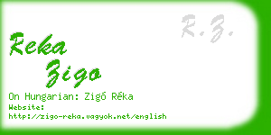 reka zigo business card