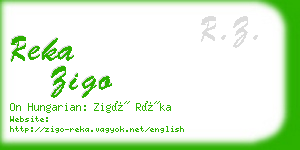reka zigo business card